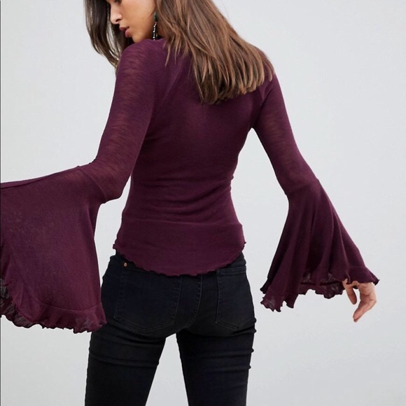 Free people maroon shirt - Picture 2 of 5